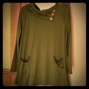 Vintage; Green dress or long shirt